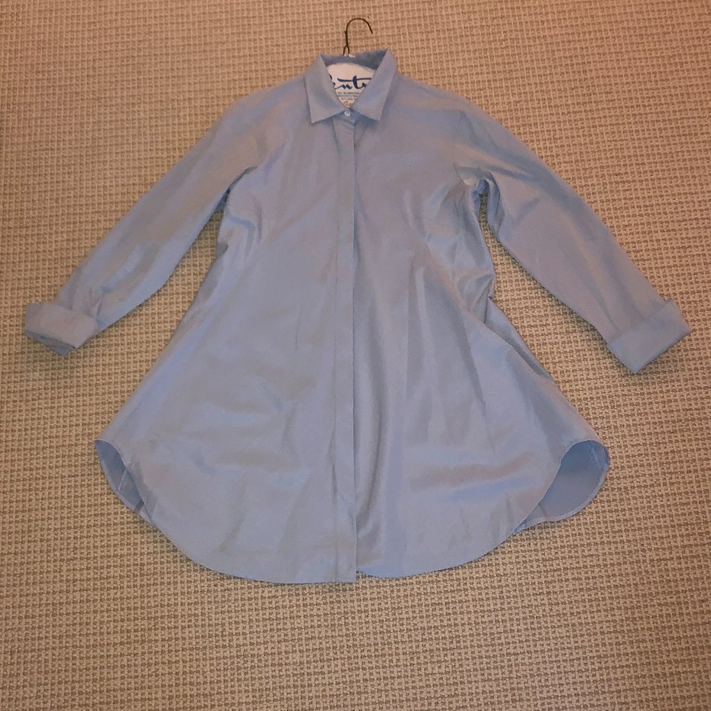 Long Blue Tunic Shirt